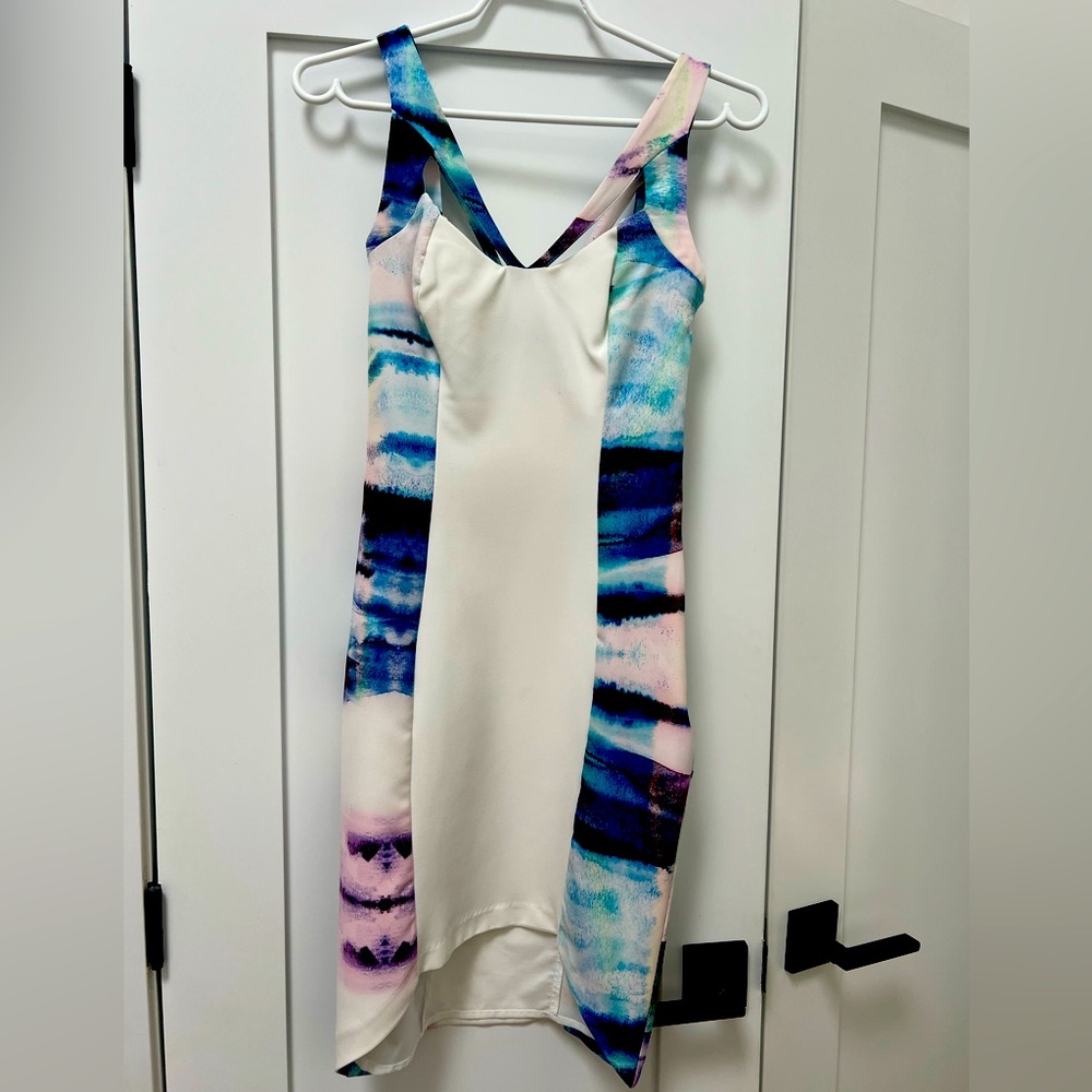 Wish Blue and Pink High Low Dress